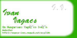 ivan vagacs business card